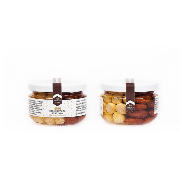 Honey with hazelnuts and almonds, 137g