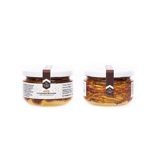 Honey with dried apple, 125g