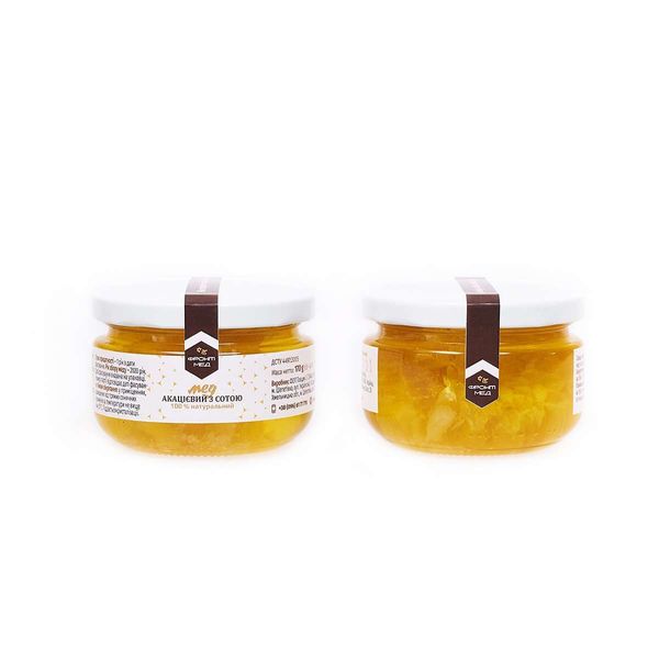 Acacia honey with honeycomb, 170g